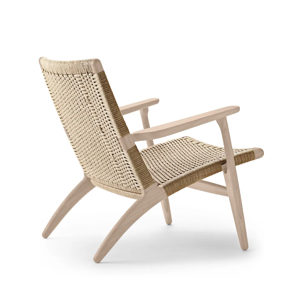CH25 fåtölj, Såpad ek-naturflätad Carl Hansen & Søn