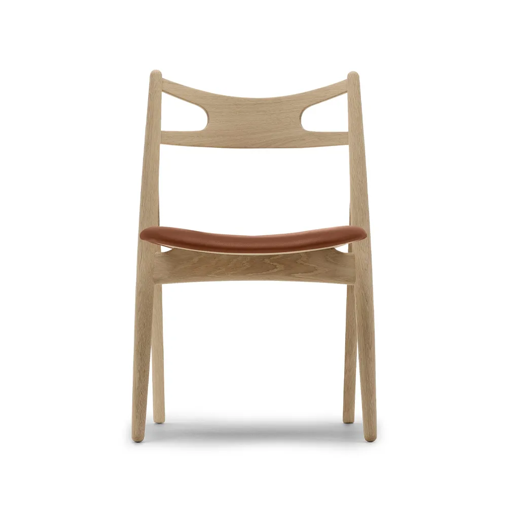 CH29P Sawbuch chair lädersits, Thor 325-såpad ek-naturfärgad Carl Hansen & Søn