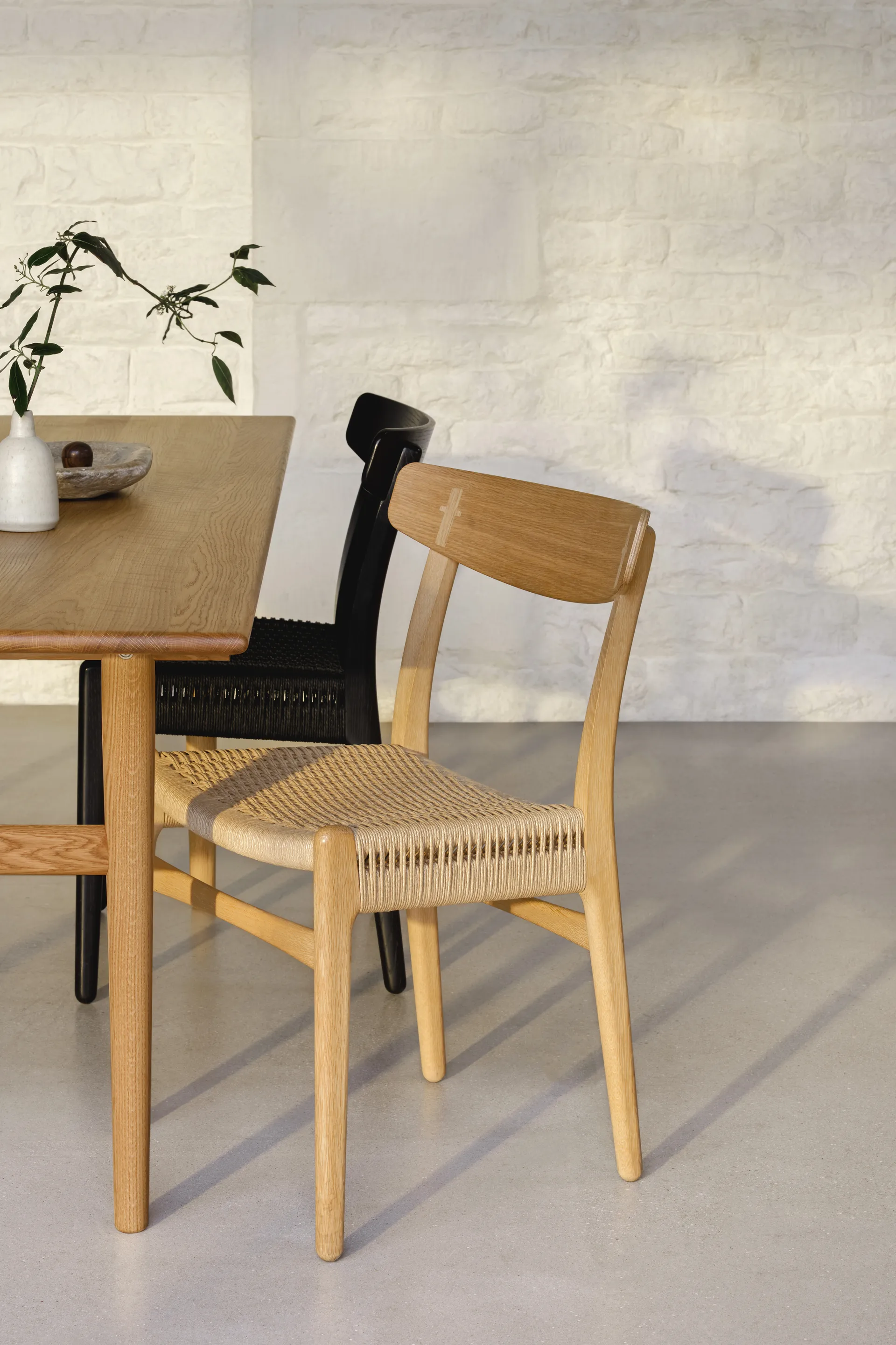 CH338 matbord + CH23 stol 4-pack - Oljad ek-natur Carl Hansen & Søn