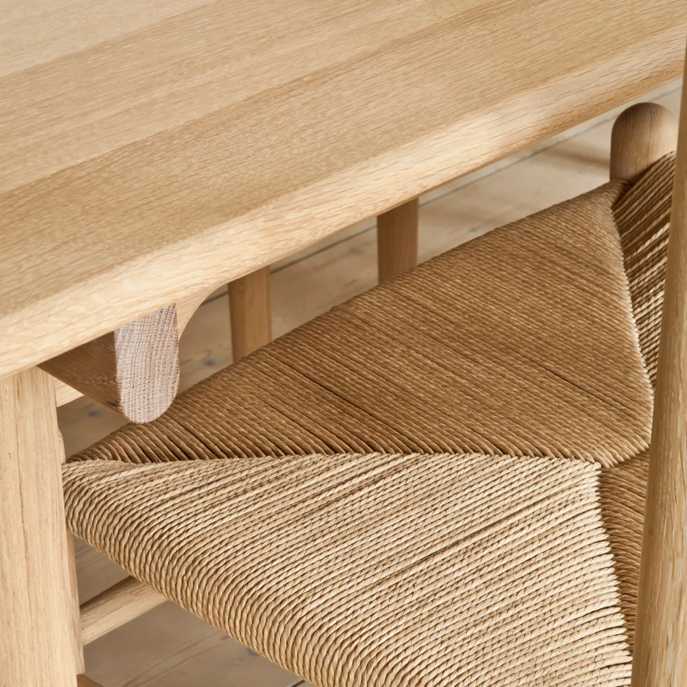 CH36 stol, Svartlackad ek-naturflätad Carl Hansen & Søn