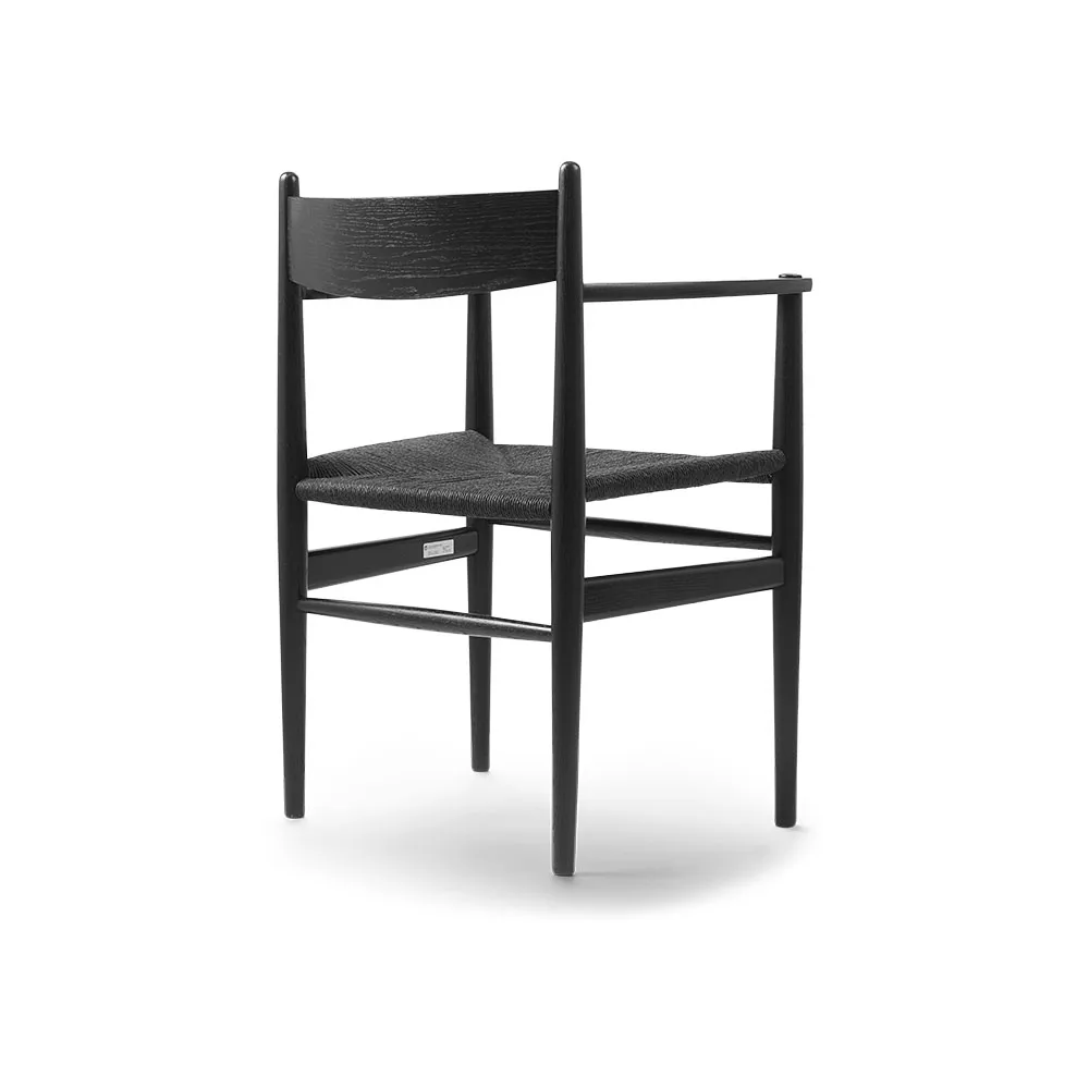 CH37 karmstol, Svartlackad ek-svart Carl Hansen & Søn