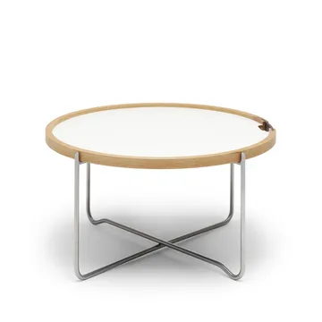 CH417 Tray brickbord rostfritt stål - Svart-vit vändbar-laminat - Carl Hansen & Søn