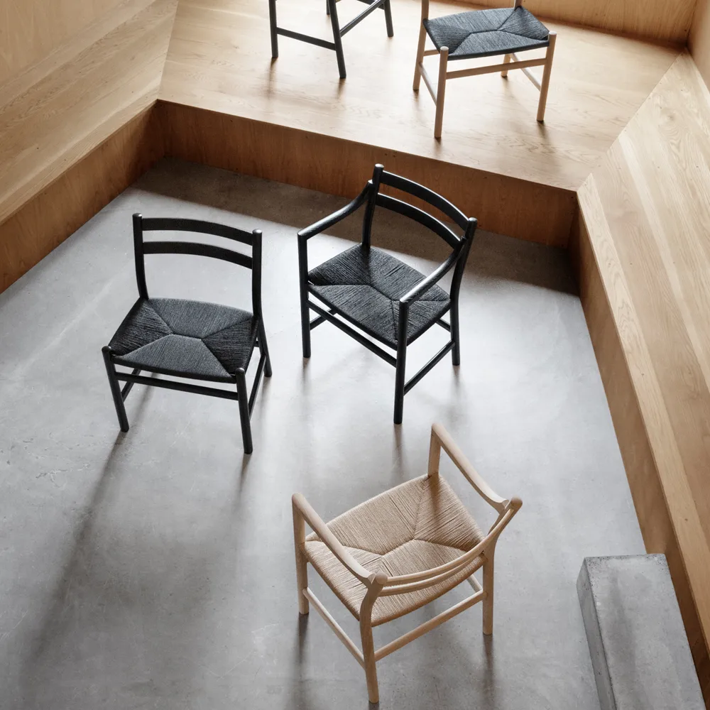 CH47 stol, Såpad ek-naturflätad Carl Hansen & Søn