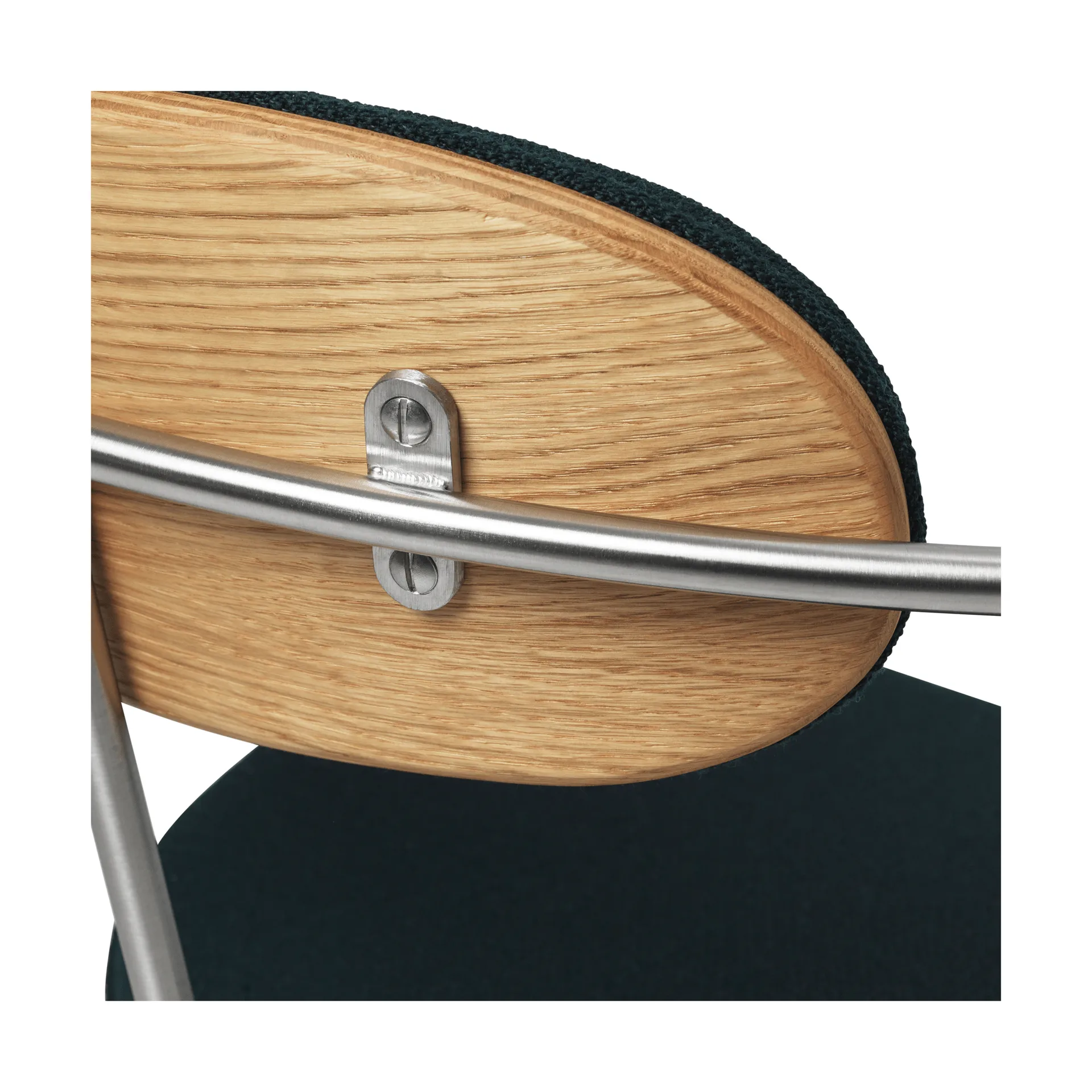 CH621 Swivel Chair, Tyg Vidar 1062 grön-oljad ek Carl Hansen & Søn