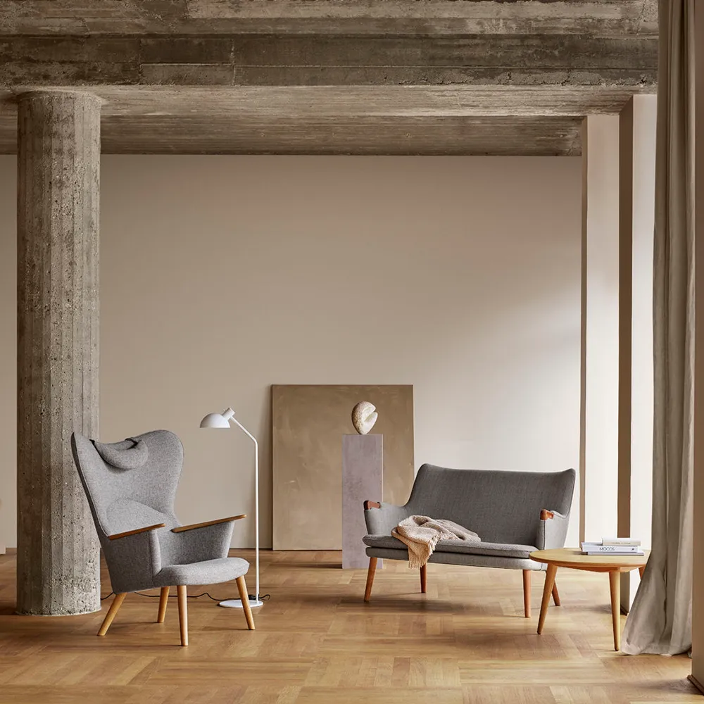 CH78 Mama Bear fåtölj, Fiord 271 tyg-oljad ek Carl Hansen & Søn