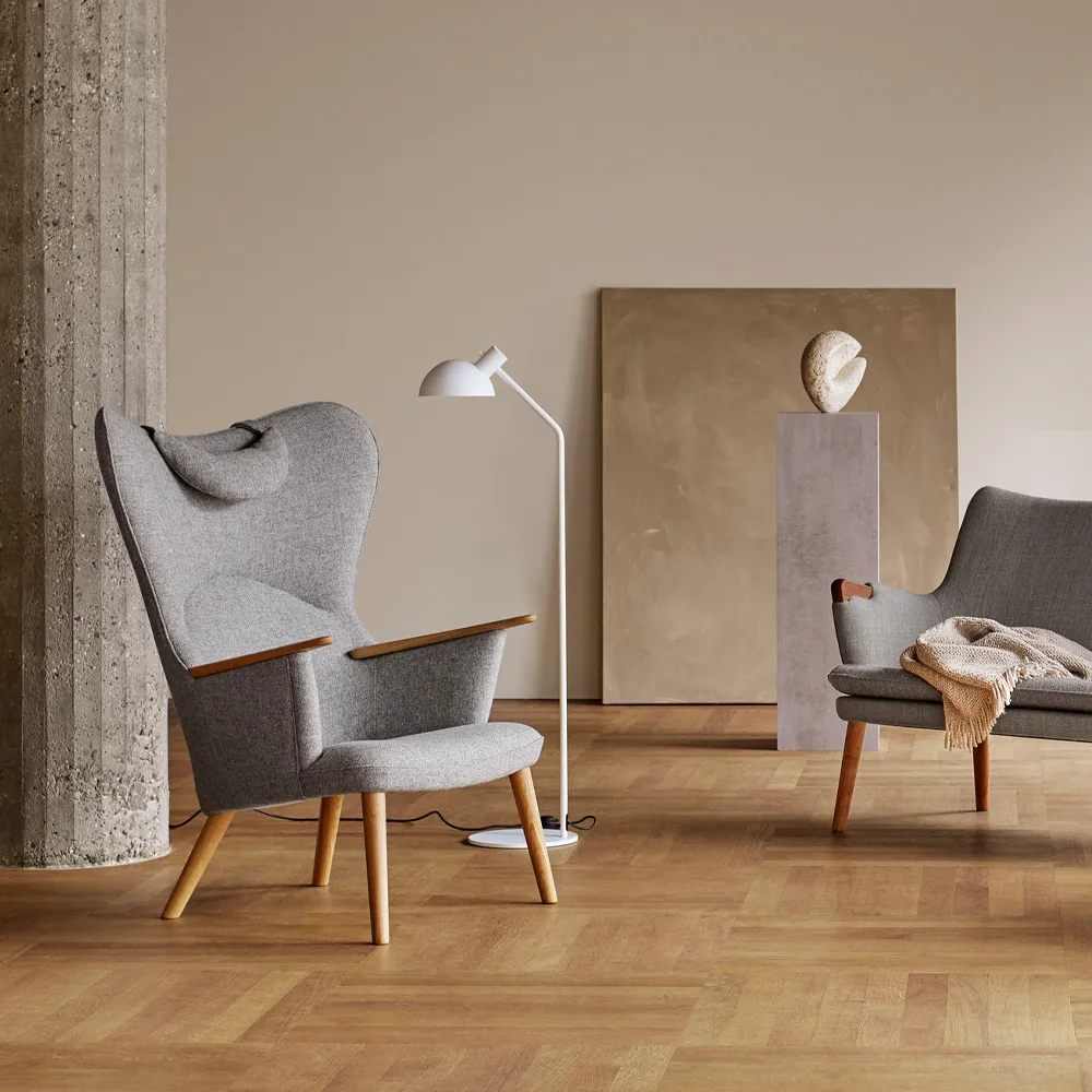 CH78 nackkudde, Sif 92 läder Carl Hansen & Søn