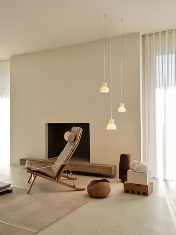 EM82 Porcelight pendel - White metal, Ø11 cm - Carl Hansen & Søn