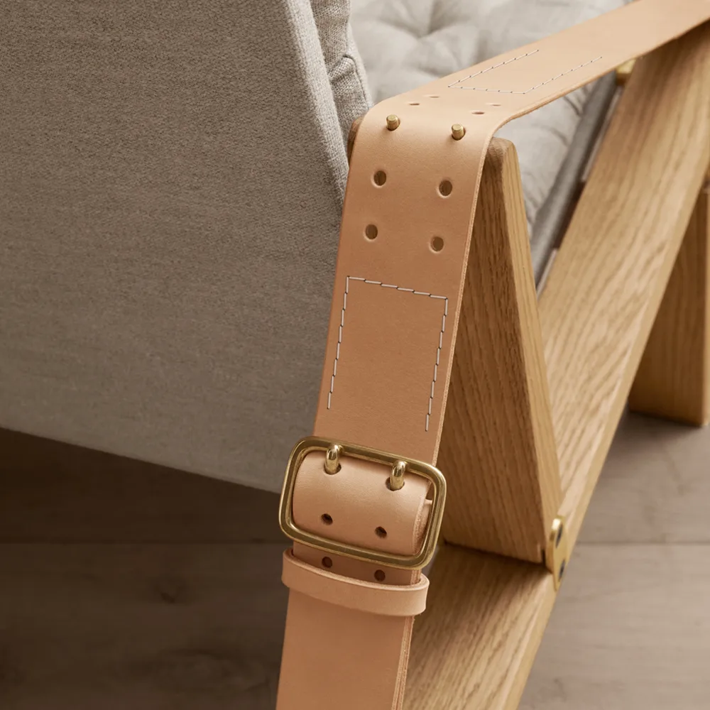 FK11 Plico fåtölj, Canvas natur-oljad ek Carl Hansen & Søn