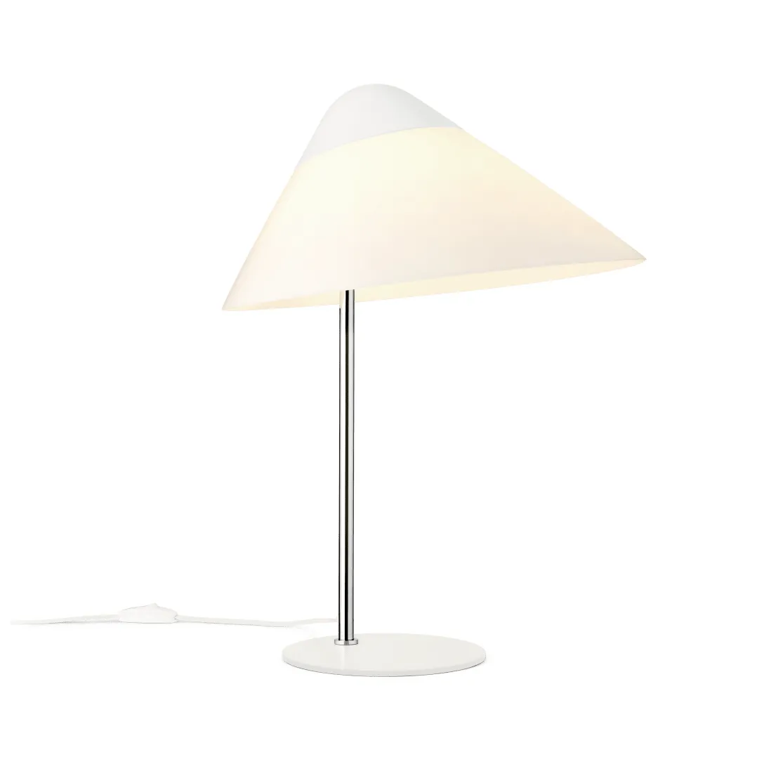HJW02 Opala bordslampa Midi, White-chrome Carl Hansen & Søn