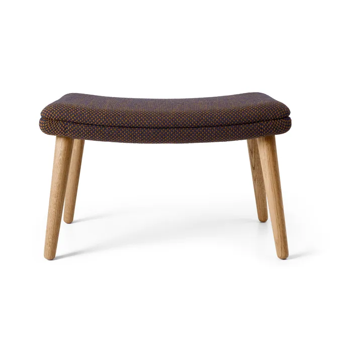 ND550F fotpall - Tyg Sisu 0785 blå-oljad ek - Carl Hansen & Søn