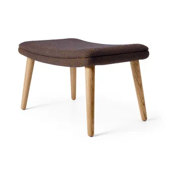 ND550F fotpall - Tyg Sisu 0785 blå-oljad ek - Carl Hansen & Søn