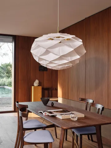 OS111 Begonya pendel - White-brass, Ø90 cm - Carl Hansen & Søn
