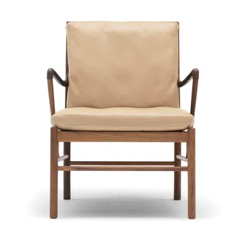 OW149 Colonial chair fåtölj - Sif 90 läder-oljad valnöt - Carl Hansen & Søn