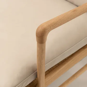OW149 Colonial chair fåtölj - Terra 20365 läder-oljad ek - Carl Hansen & Søn