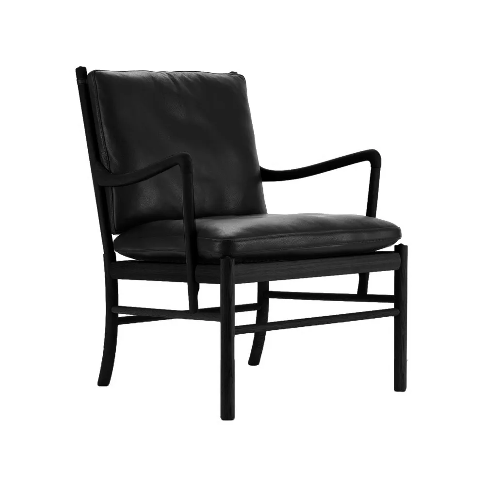 OW149 Colonial chair fåtölj, Thor 301 svart-svartlackad ek Carl Hansen & Søn