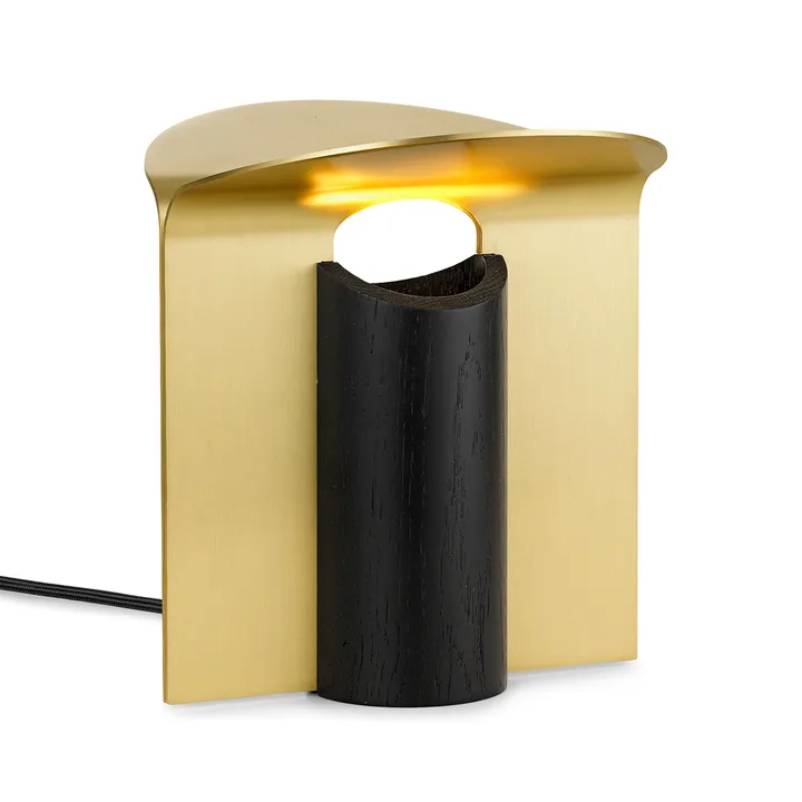 RF200 Petal bordslampa, Black oak-brass - Carl Hansen & Søn