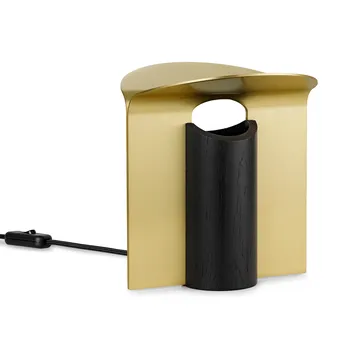 RF200 Petal bordslampa, Black oak-brass - Carl Hansen & Søn