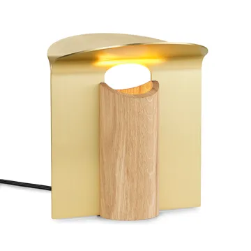 RF200 Petal bordslampa, Oiled oak-brass - Carl Hansen & Søn