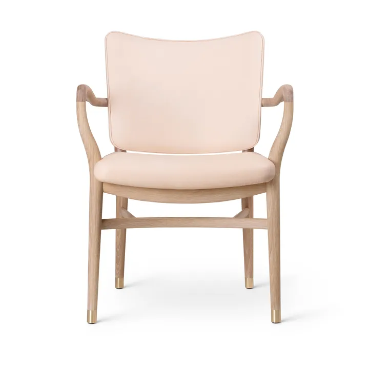 VLA61 Monarch chair karmstol - Oljad ek-Sif 90 läder - Carl Hansen & Søn