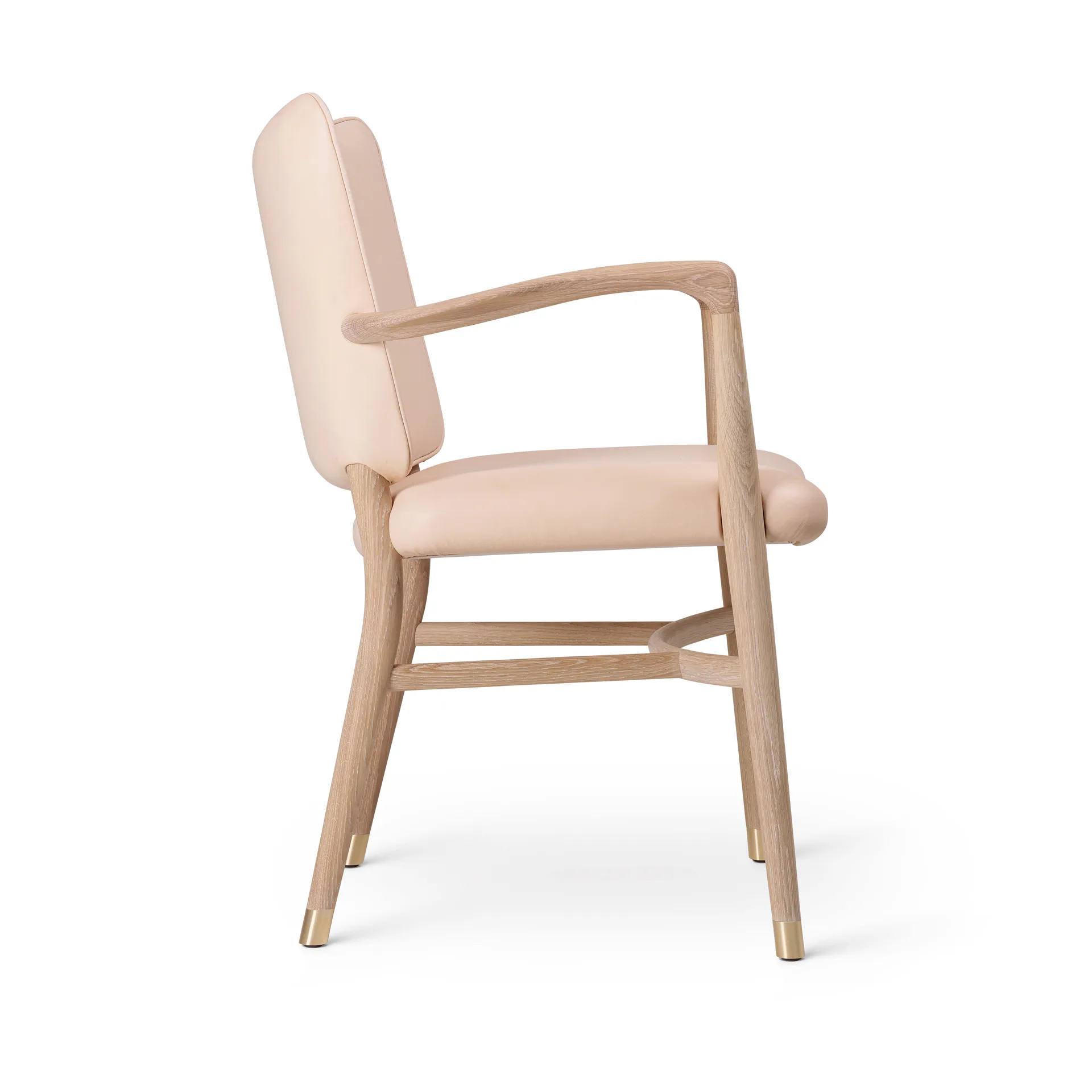 VLA61 Monarch chair karmstol, Oljad ek-Sif 90 läder Carl Hansen & Søn