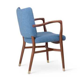 VLA61 Monarch chair karmstol - Oljad mahogny-Baru 0740 - Carl Hansen & Søn