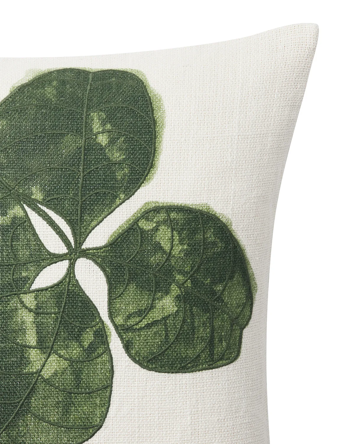 4-Leaf kuddfodral 50x50 cm, Green-cactus green Chhatwal & Jonsson