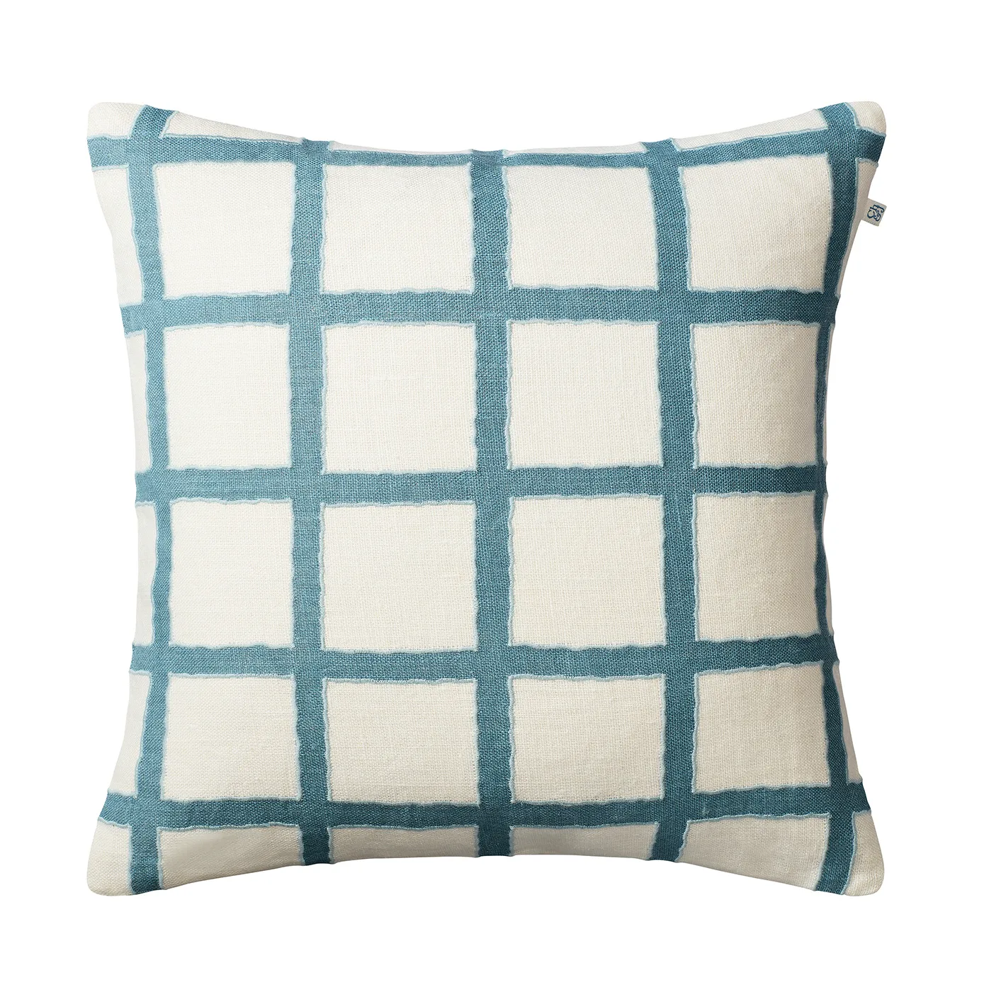 Amar kuddfodral 50x50 cm, White-blue-aqua Chhatwal & Jonsson