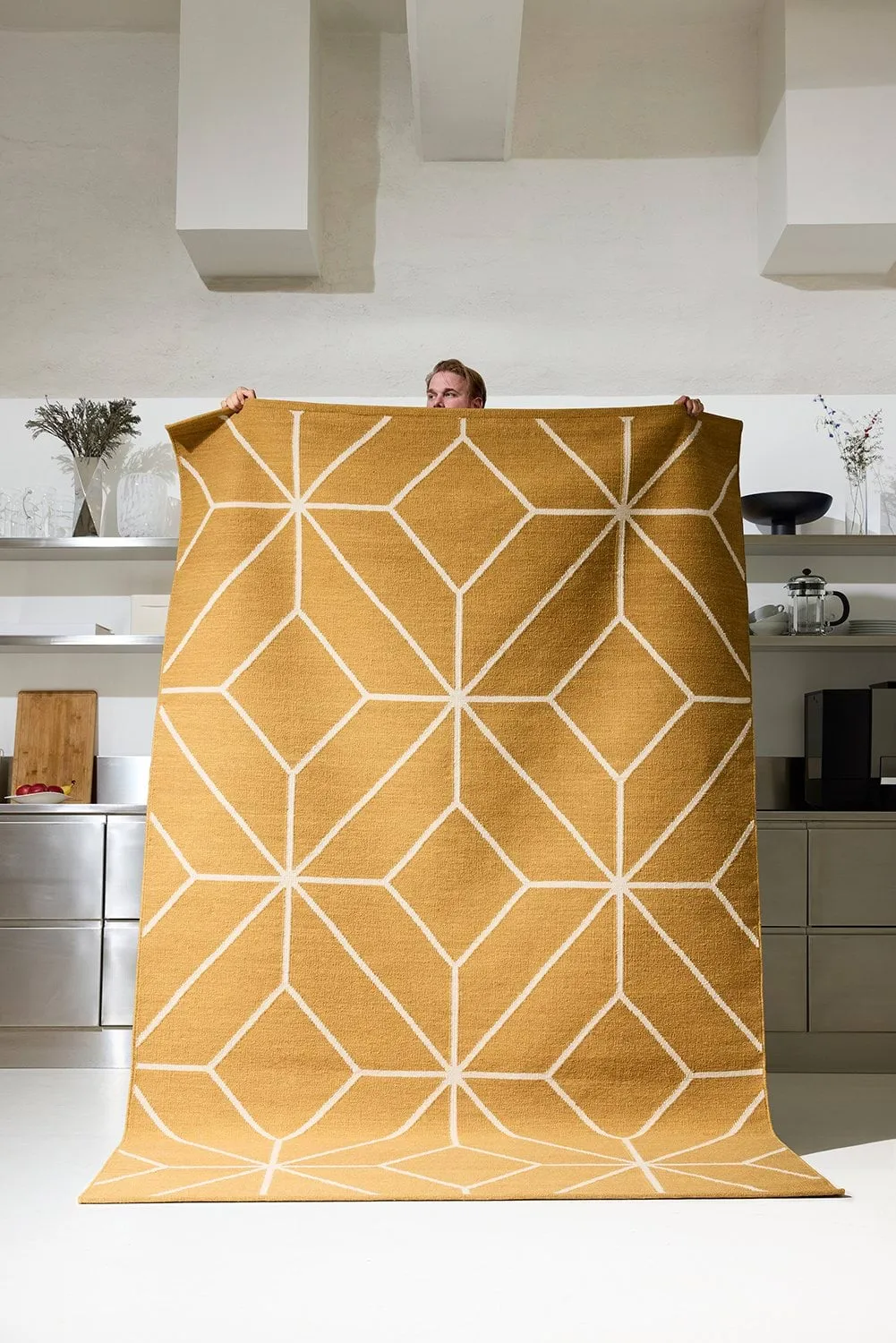Ayur matta, Masala Yellow-Off White, 320x230 cm Chhatwal & Jonsson