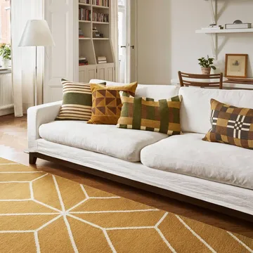 Ayur matta - Masala Yellow-Off White, 320x230 cm - Chhatwal & Jonsson