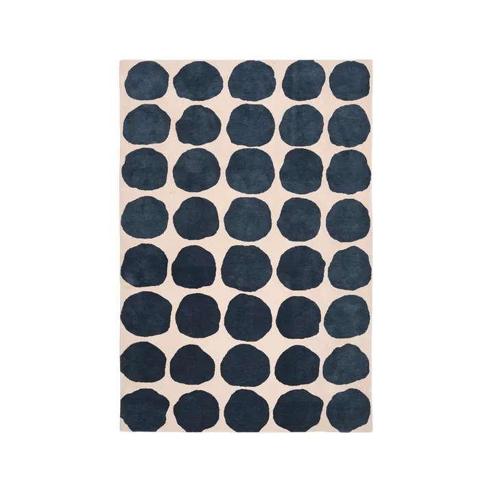 Big Dots matta - light khaki/blue melange, 230x320 cm - Chhatwal & Jonsson