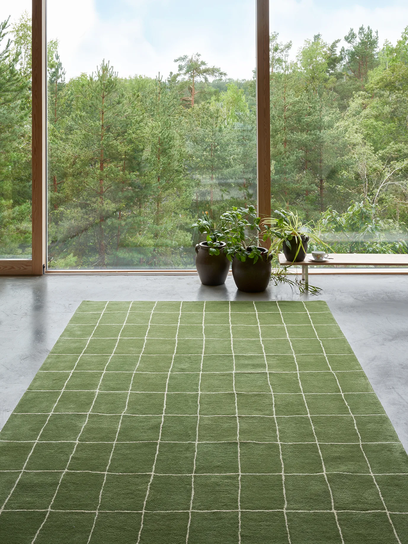 Chakra matta, Cactus green-khaki, 180x270 cm Chhatwal & Jonsson