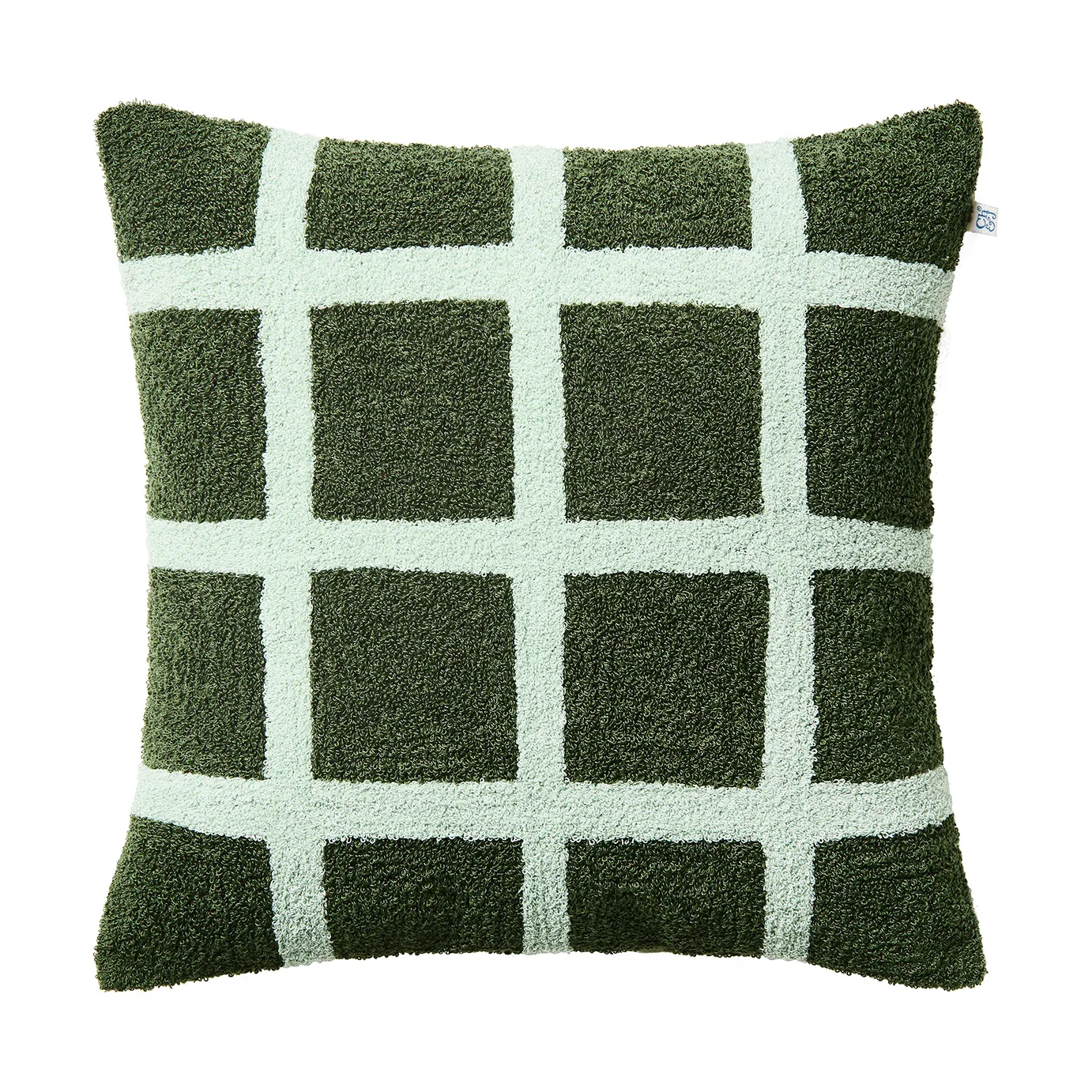 Check kuddfodral 50x50 cm, Cactus green-aqua Chhatwal & Jonsson