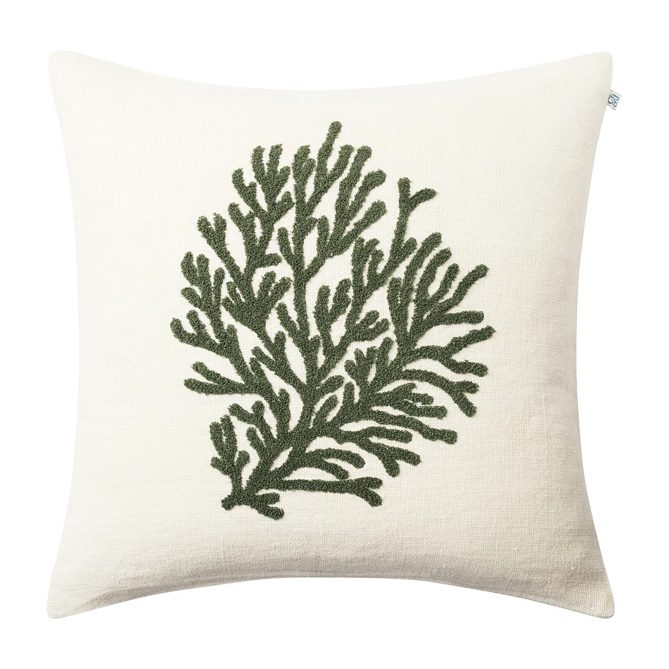 Coral kuddfodral 50x50 cm, Cactus green Chhatwal & Jonsson