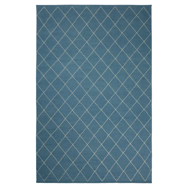 Diamond matta 184x280cm - Heaven blue- off white - Chhatwal & Jonsson