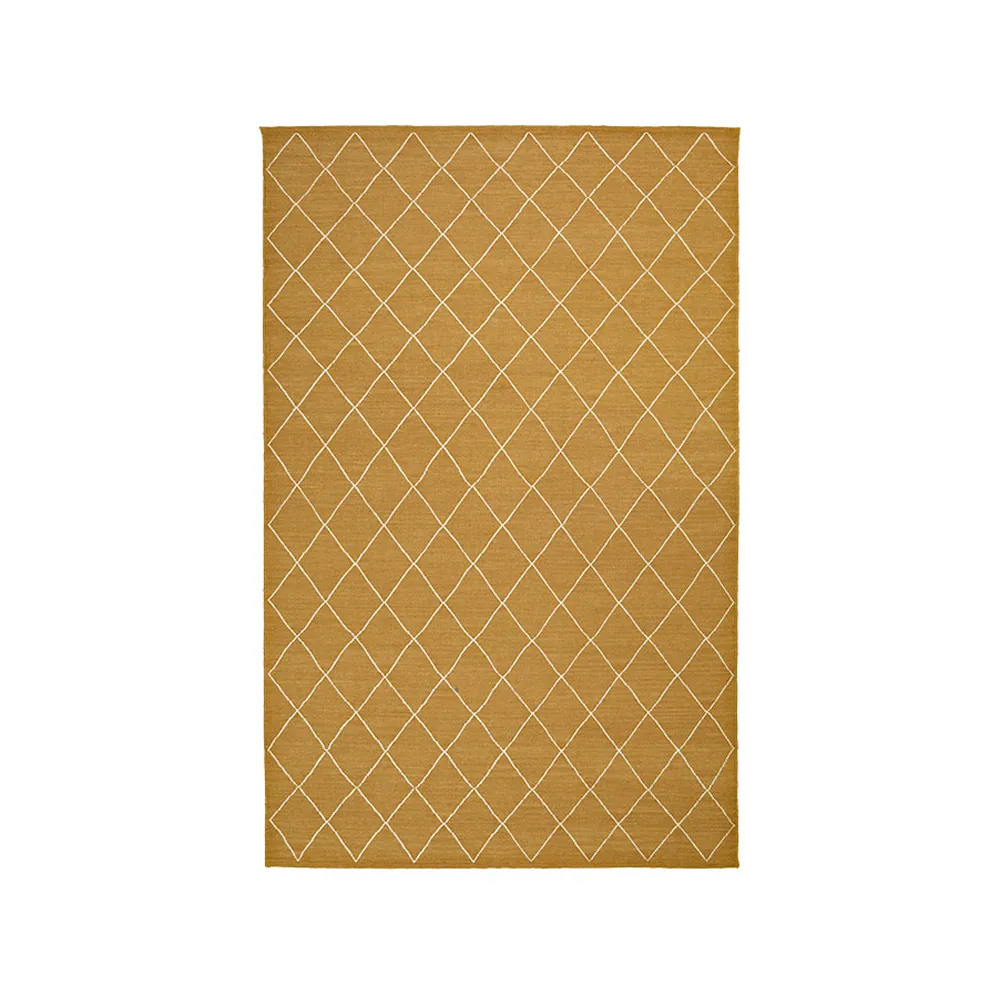 Diamond matta, Masala yellow/off white, 230x336 cm Chhatwal & Jonsson