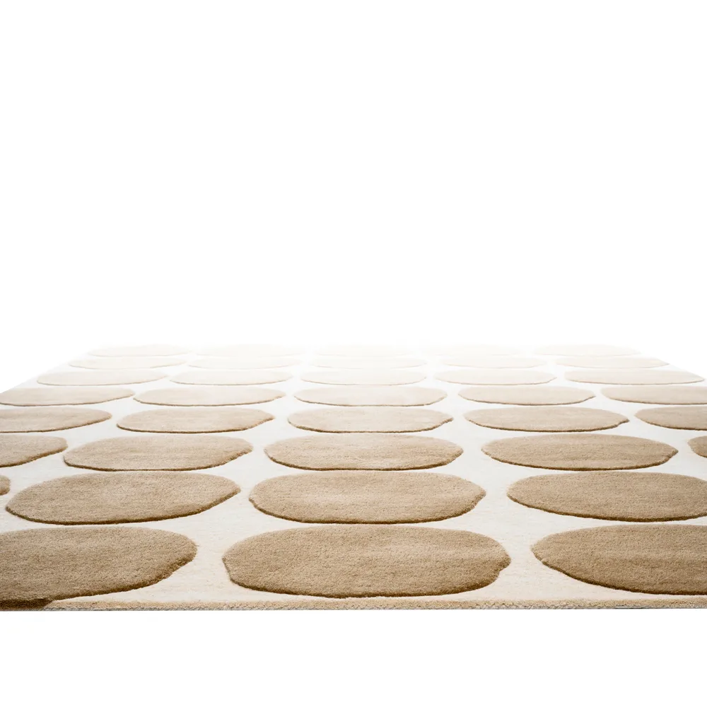 Dots matta, light khaki/light beige, 180x270 cm Chhatwal & Jonsson