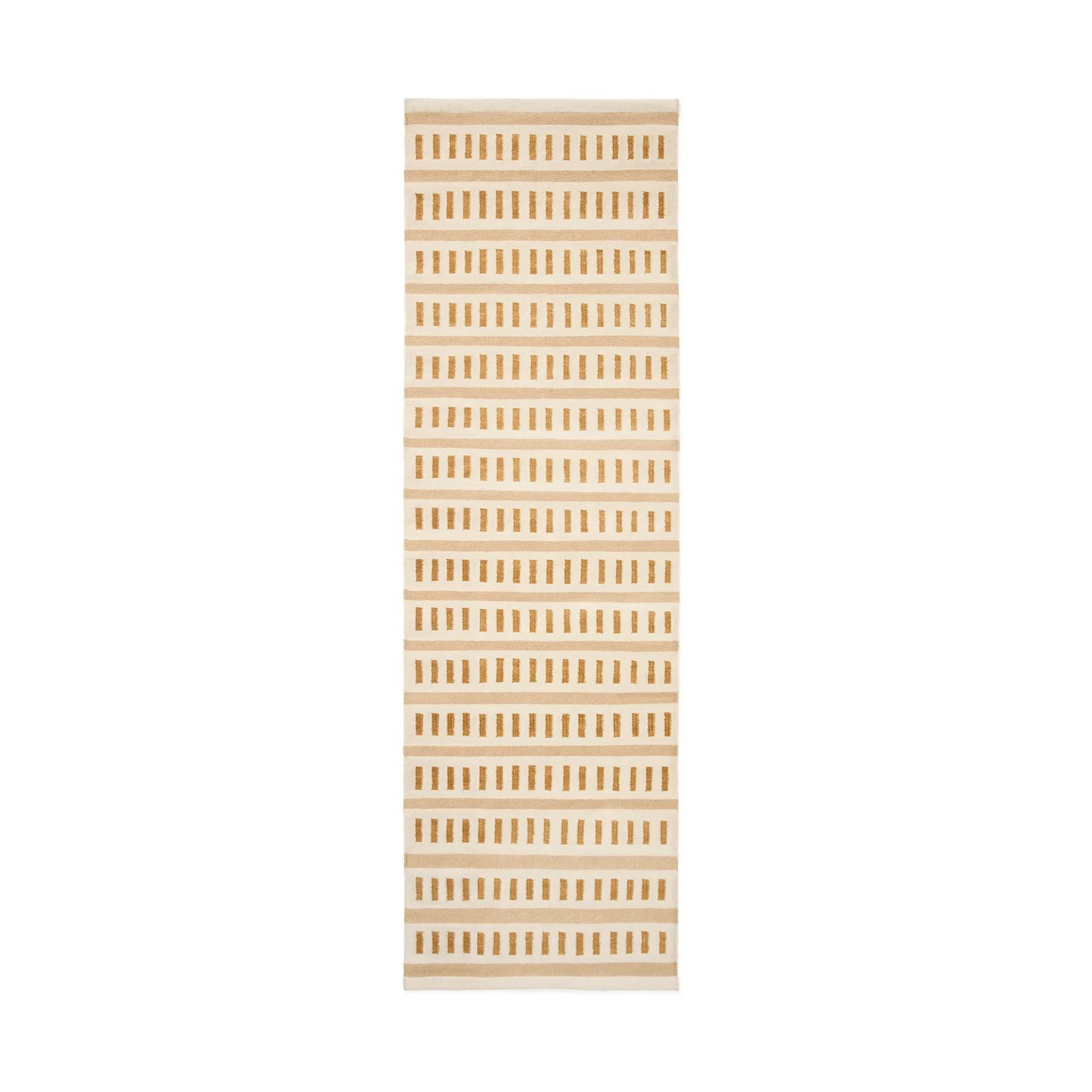 Ladakh ullmatta, Off white-beige-masala yellow, 80x250 cm Chhatwal & Jonsson