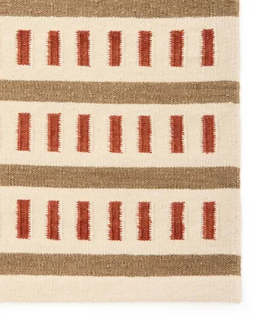 Ladakh ullmatta - Off white-beige-rust, 230x320 cm - Chhatwal & Jonsson