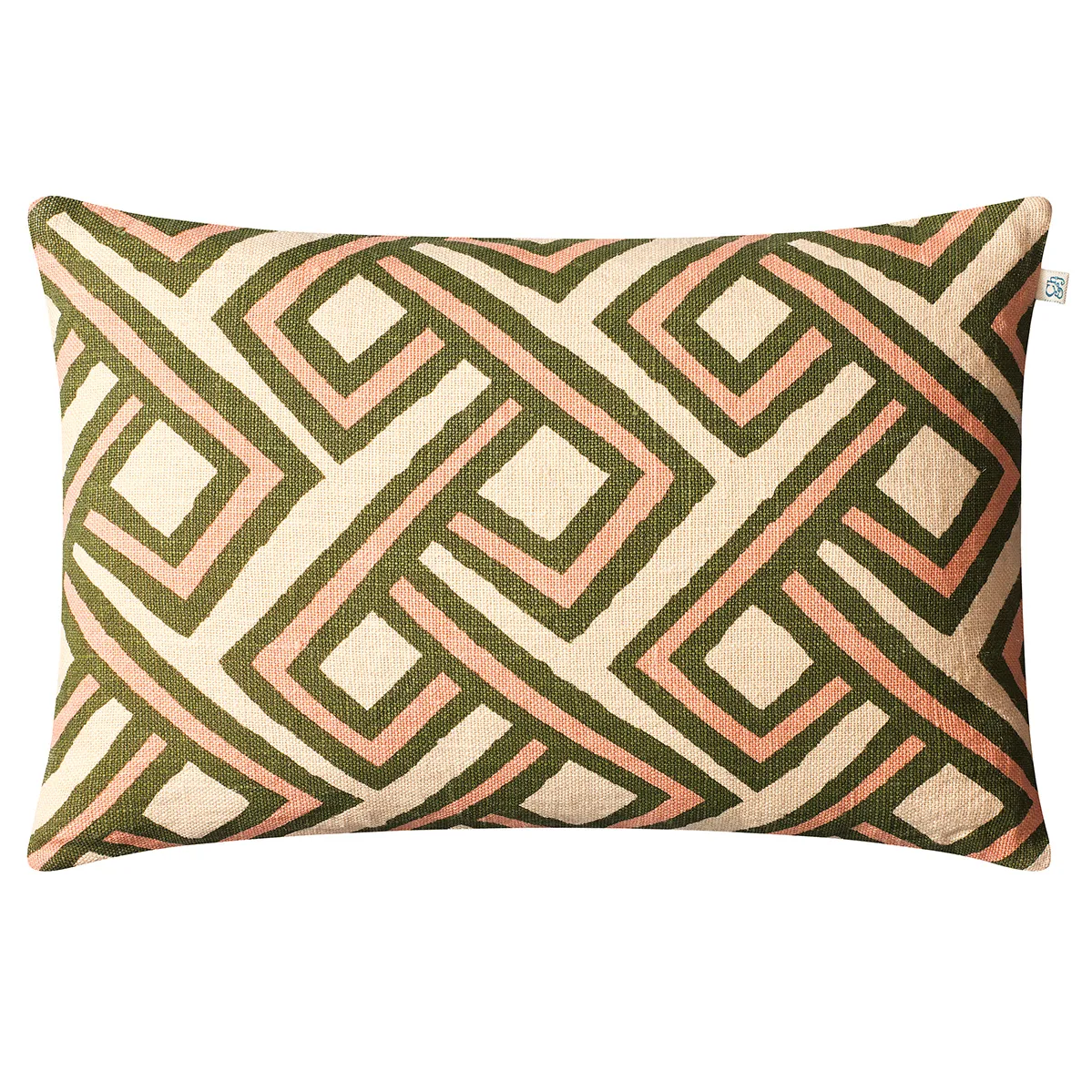 Lanka kuddfodral 40x60 cm, Cactus green-rose Chhatwal & Jonsson