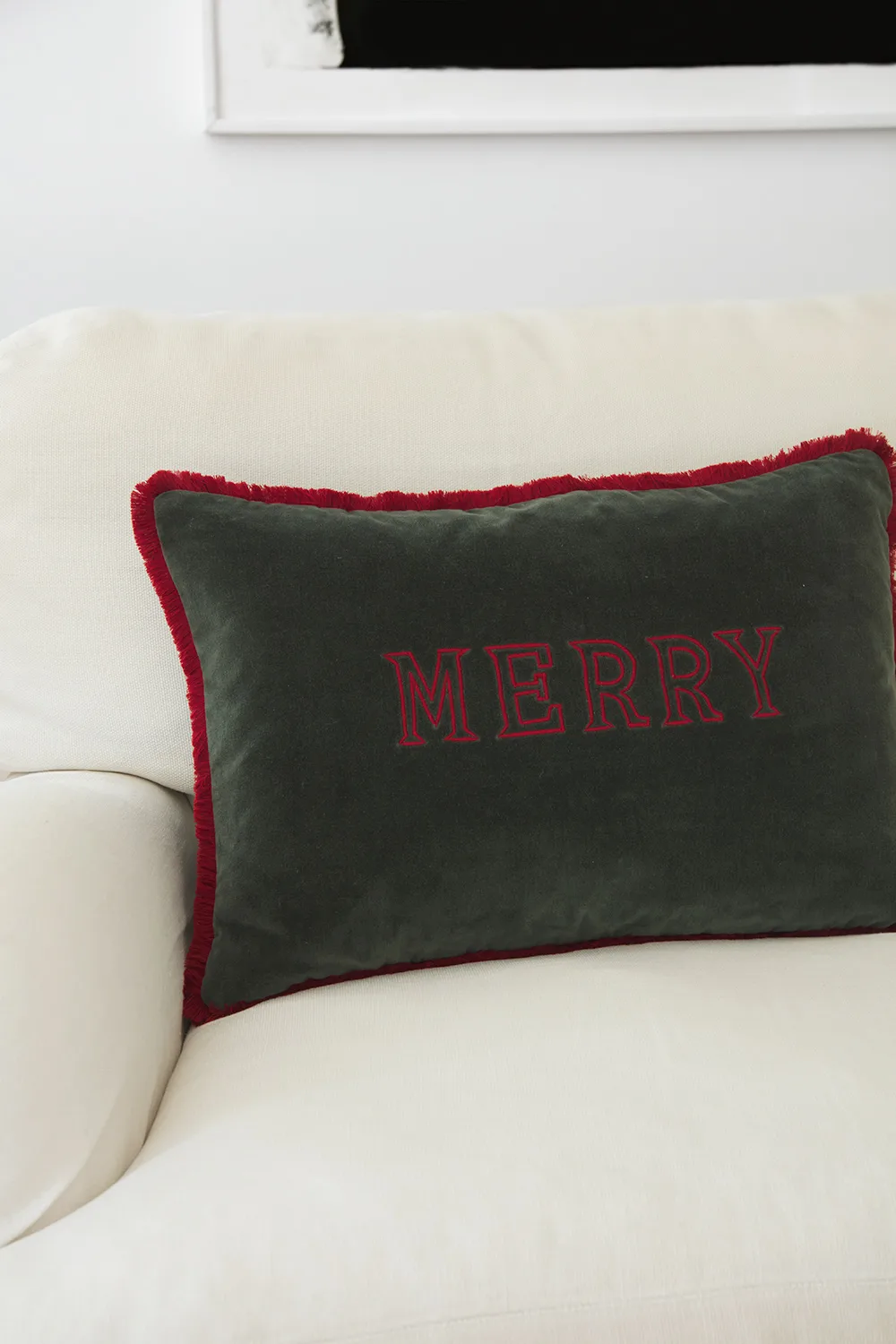 Merry kuddfodral 40x60 cm, Forest green Chhatwal & Jonsson