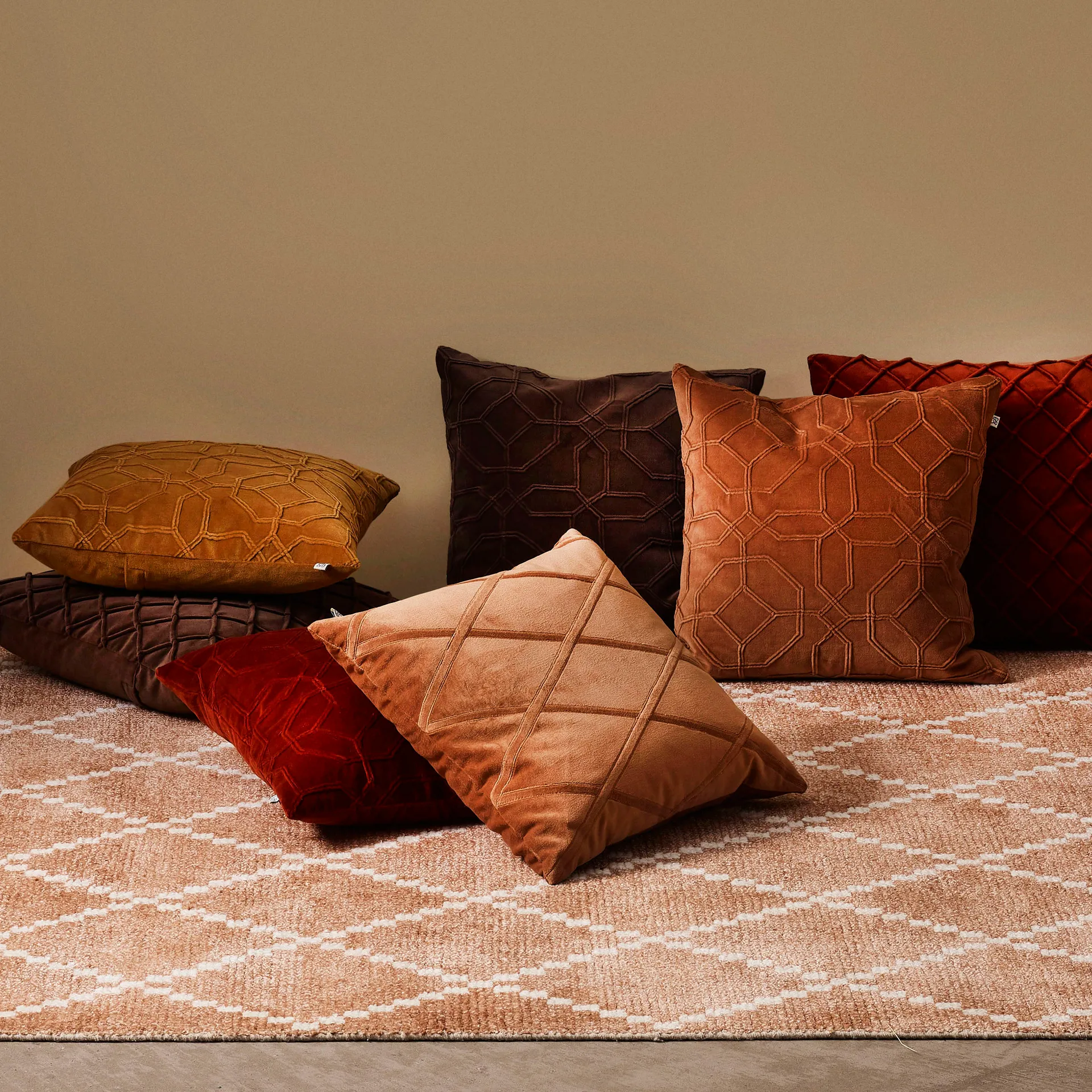 Nandi kuddfodral 50x50 cm, Masala yellow Chhatwal & Jonsson