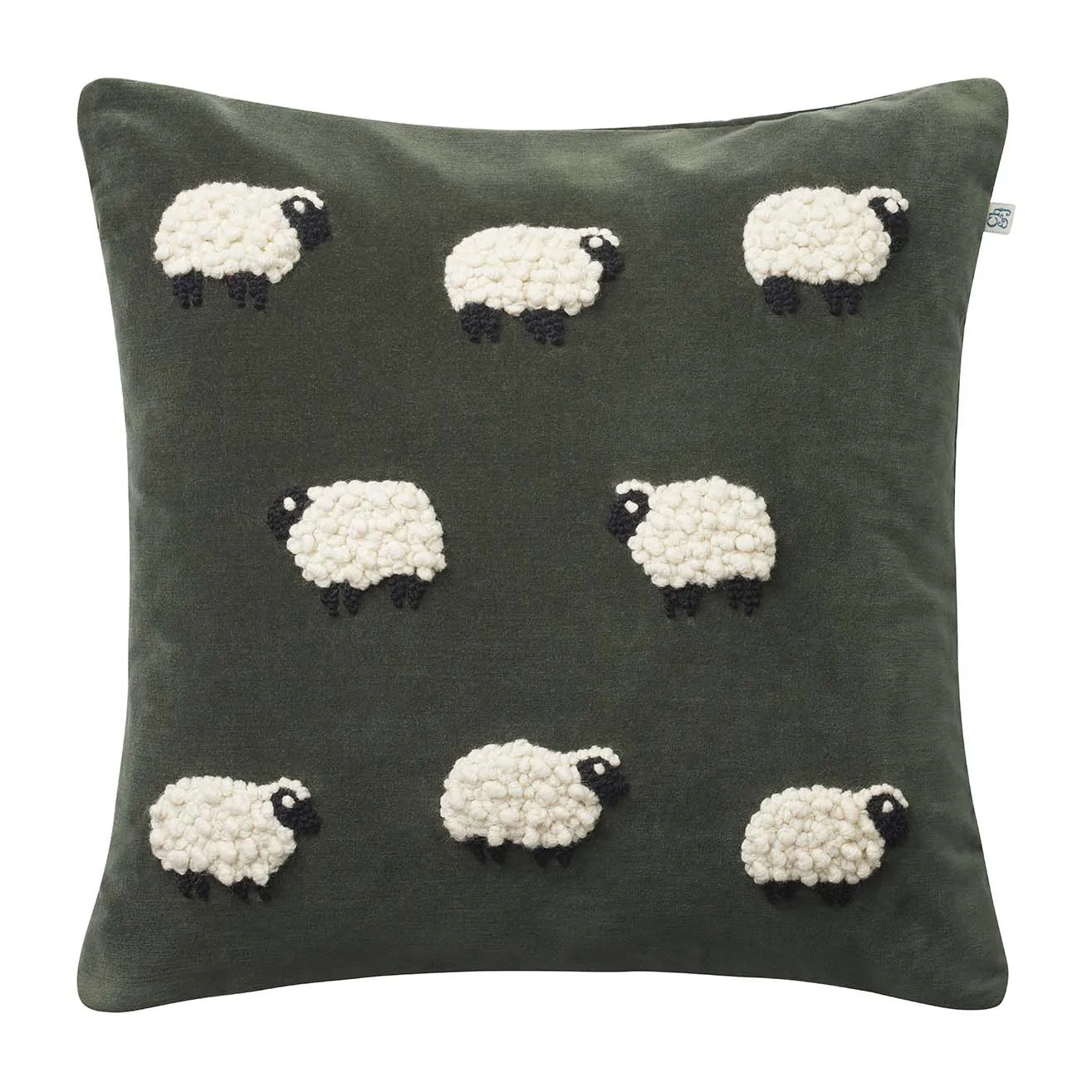 Sheep kuddfodral 50x50 cm, Forest green Chhatwal & Jonsson
