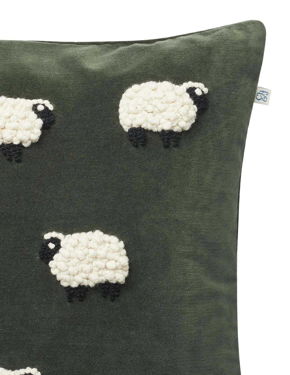 Sheep kuddfodral 50x50 cm, Forest green Chhatwal & Jonsson