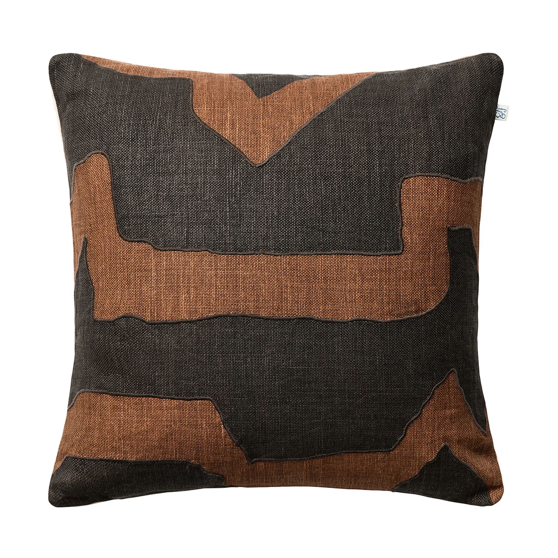 Sikkim kuddfodral 50x50 cm, Taupe-Dark Brown Chhatwal & Jonsson