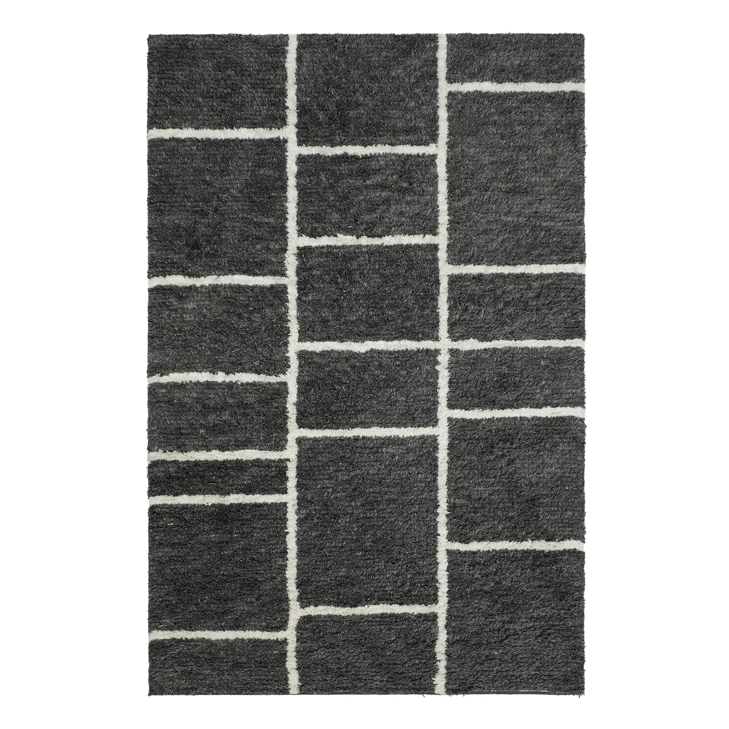 Sita ullmatta 180x270 cm, Grey melange-white Chhatwal & Jonsson