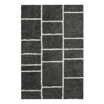Sita ullmatta 180x270 cm - Grey melange-white - Chhatwal & Jonsson