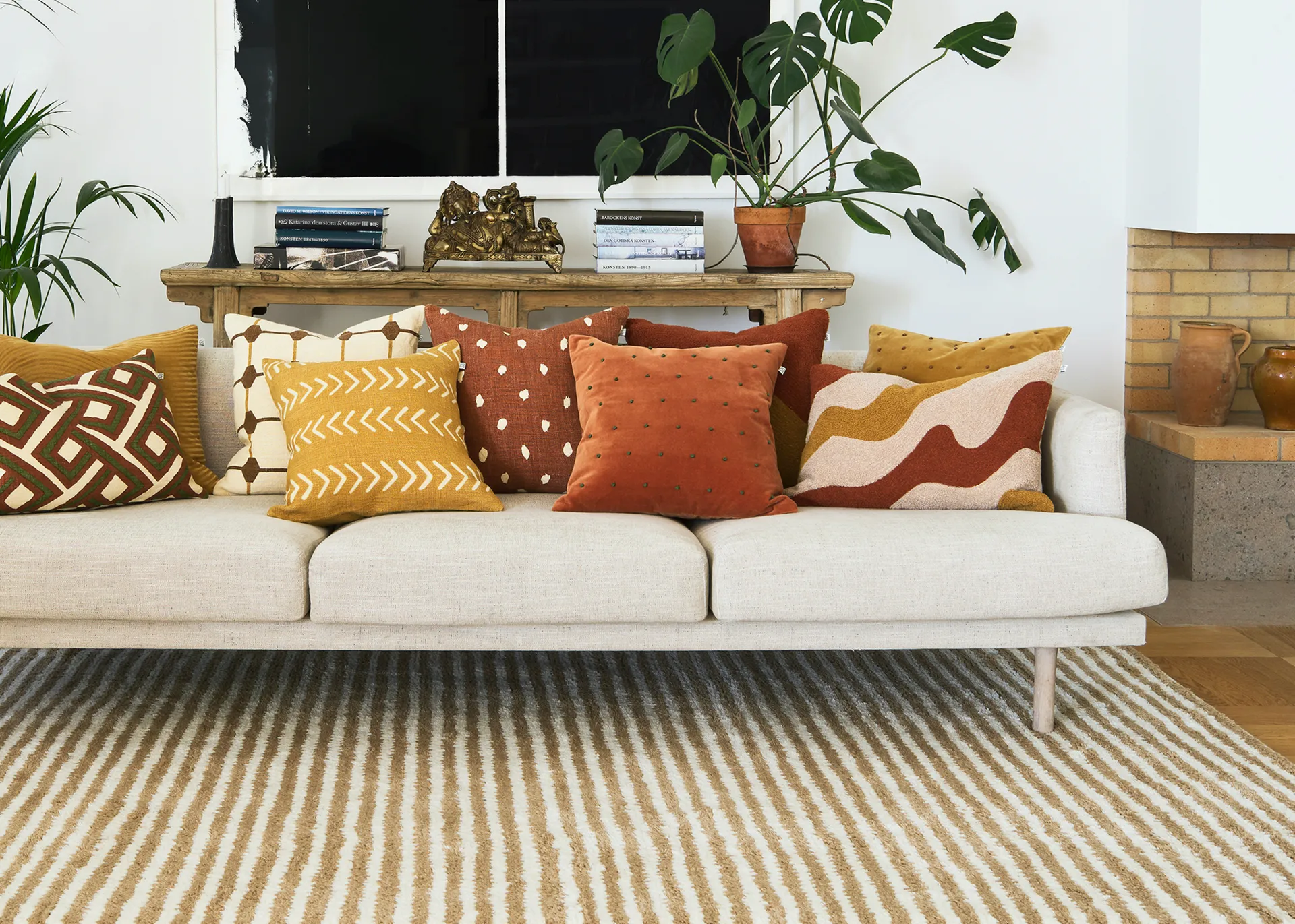 Tara kuddfodral 50x50 cm, Spicy yellow Chhatwal & Jonsson
