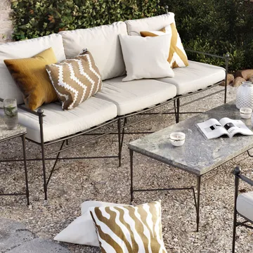 Zebra Outdoor kudde 50x50 cm - Beige/offwhite, 50 cm - Chhatwal & Jonsson