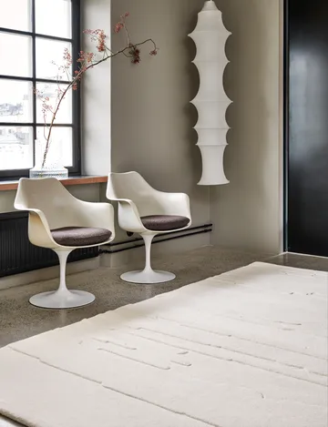 Carved ullmatta 200x300 cm - Ivory - Classic Collection
