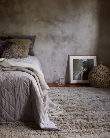 Cloudy ullmatta 170x230 cm - Beige - Classic Collection